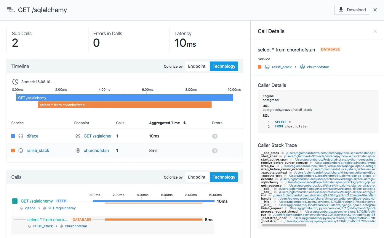 Distributed Tracing Tool - Instana